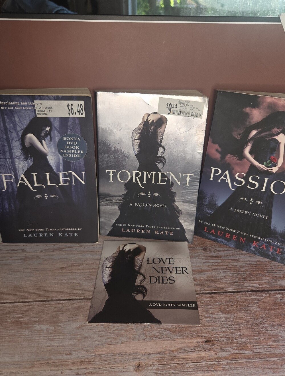 Lot of 3 Fallen Book Series by Lauren Kate with CD Book Sampler